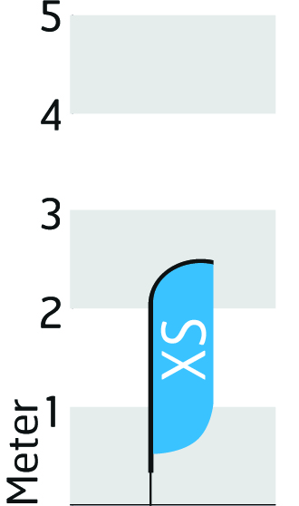 Grösse XS - Höhe 250cm