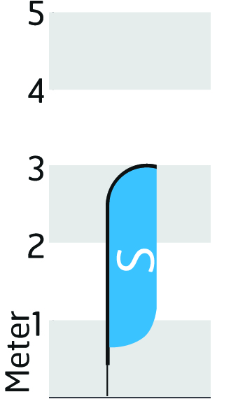 Grösse S - Höhe 300cm