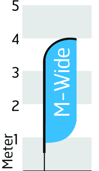 Grösse M-Wide - Höhe 400cm