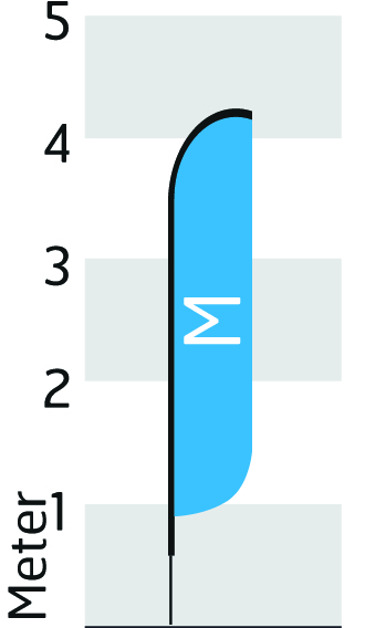 Grösse M - Höhe 420cm