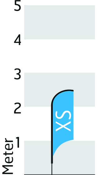 Grösse XS - Höhe 250cm