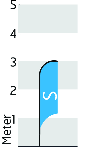 Grösse S - Höhe 300cm