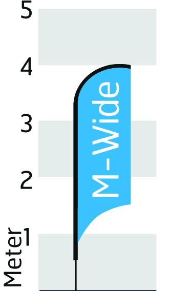 Grösse M-Wide - Höhe 400cm