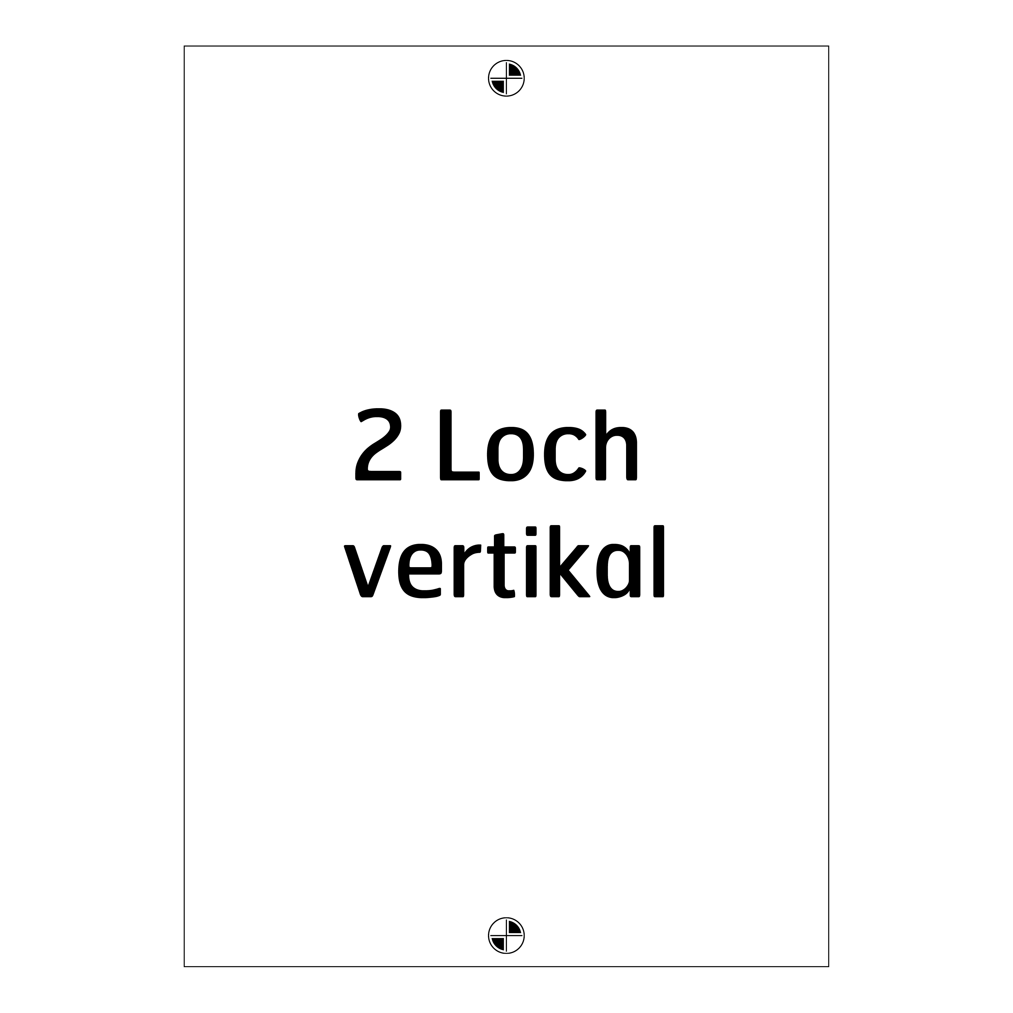 2 Loch Mitte vertikal