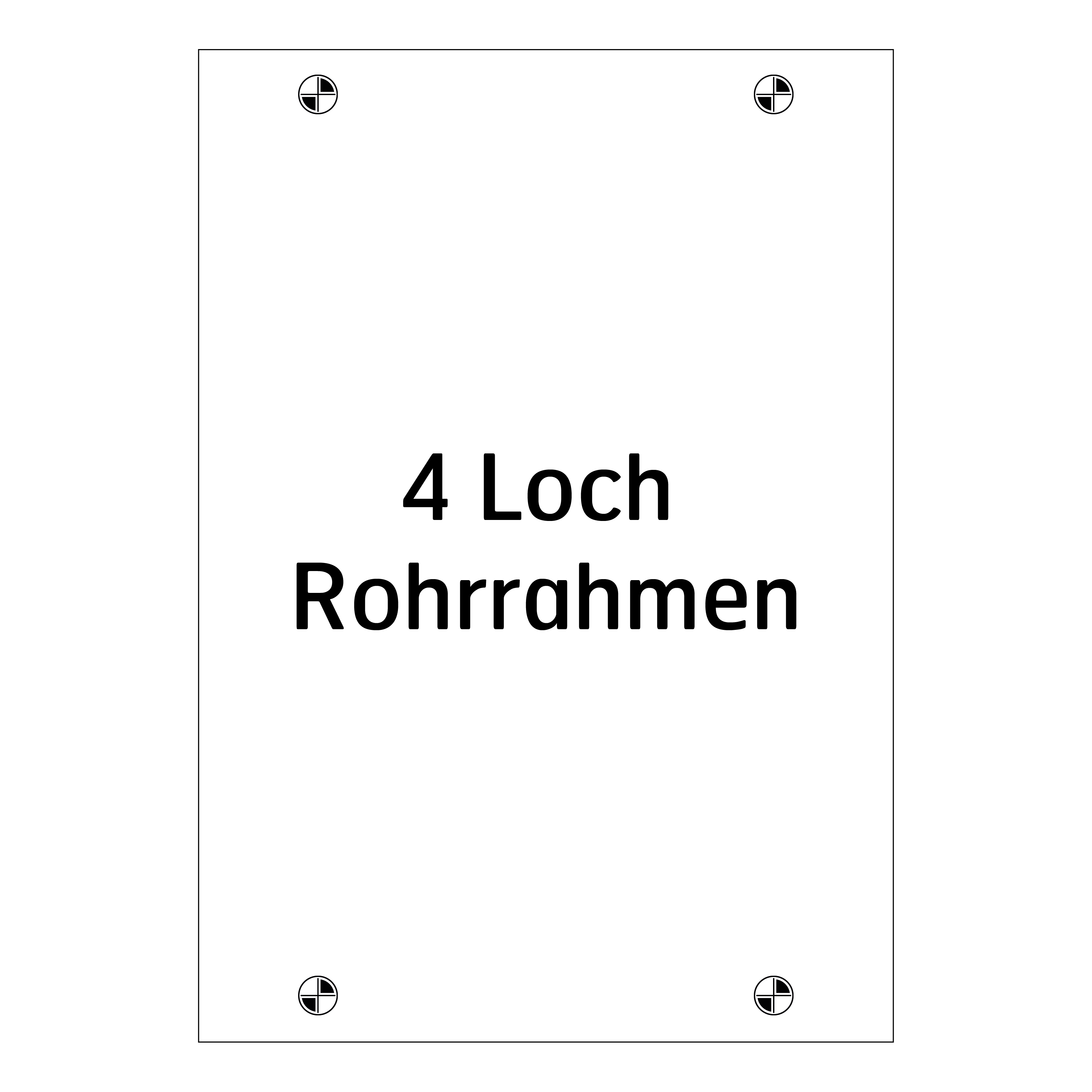 4 Loch für Roherrahmen