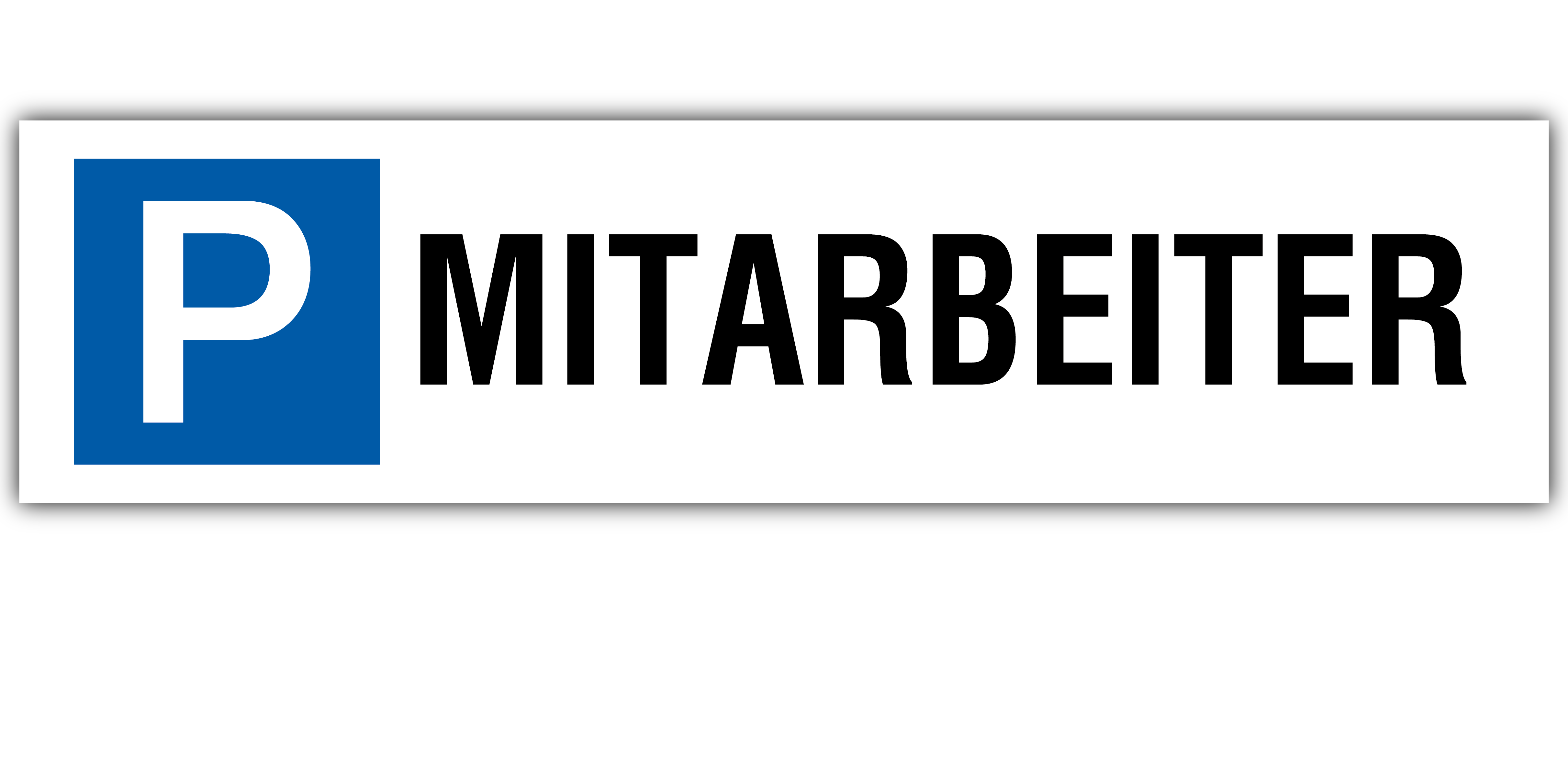 Parkplatzschild MITARBEITER